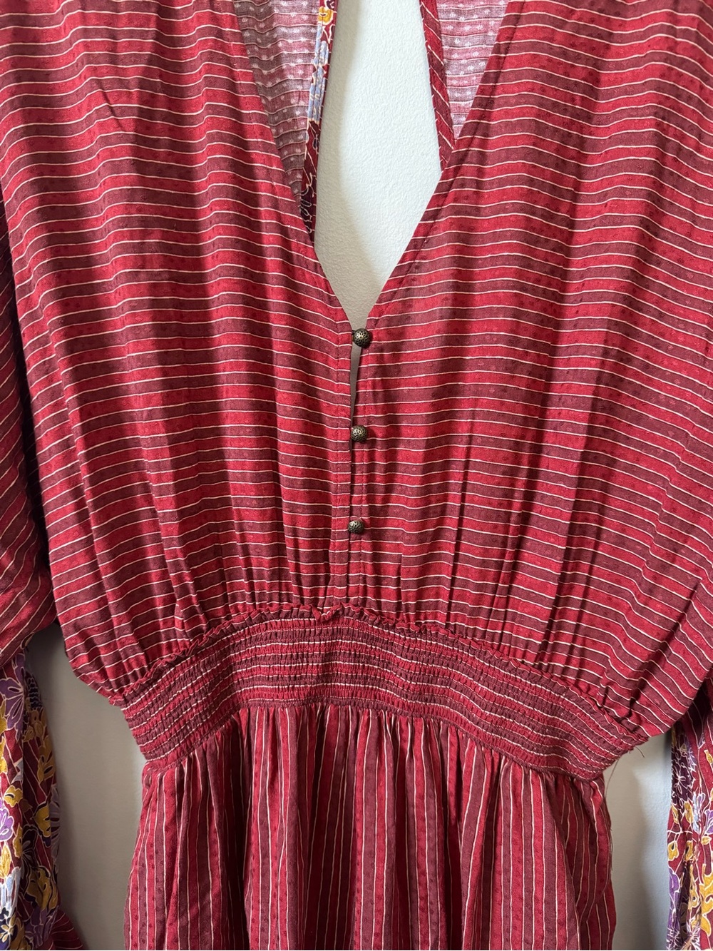 By Anthropologie Breezy open back printed jumpsuit - Picture 4 of 10